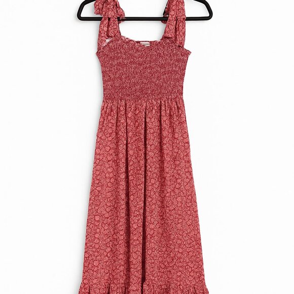 Xirena Lorraine Floral Cotton & Silk Midi Sundress – Amber Flora, Size L - Picture 2 of 5